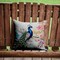 Edge Collections - 14" X 14" - Multicolor - Throw Machine Washable, Pillow Peacock - 1 Piece